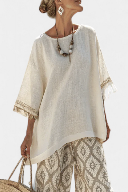 Alverra | Sophisticated Top & Casual Pants Set