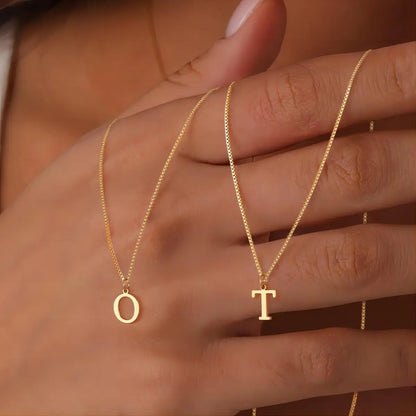 Enzhalynne | Necklace with Initials 18K Gold